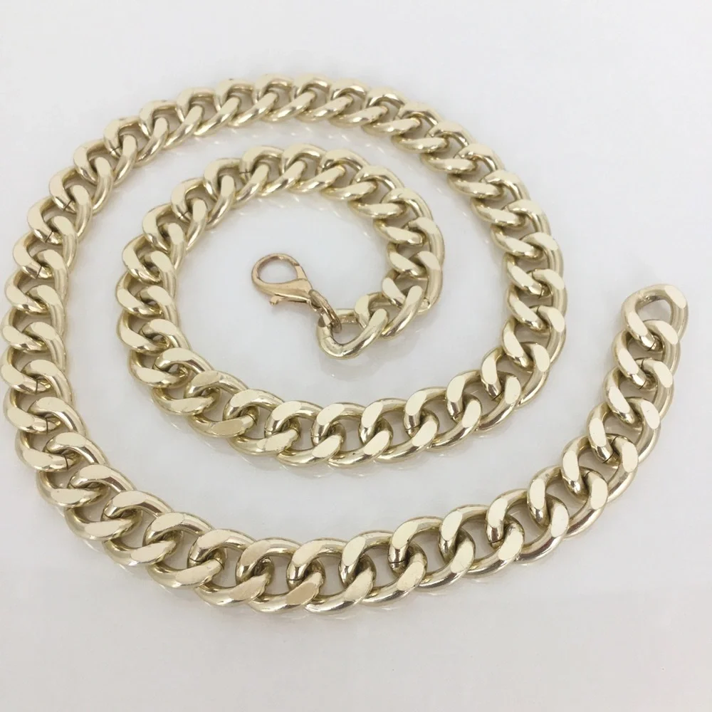 Y2K Chunky Gold Tone Metal Chain Link Belt Mob Wife Women’s Size S/M
